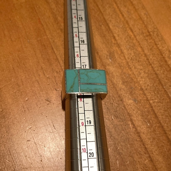 Turquoise squared ring - Picture 2 of 12